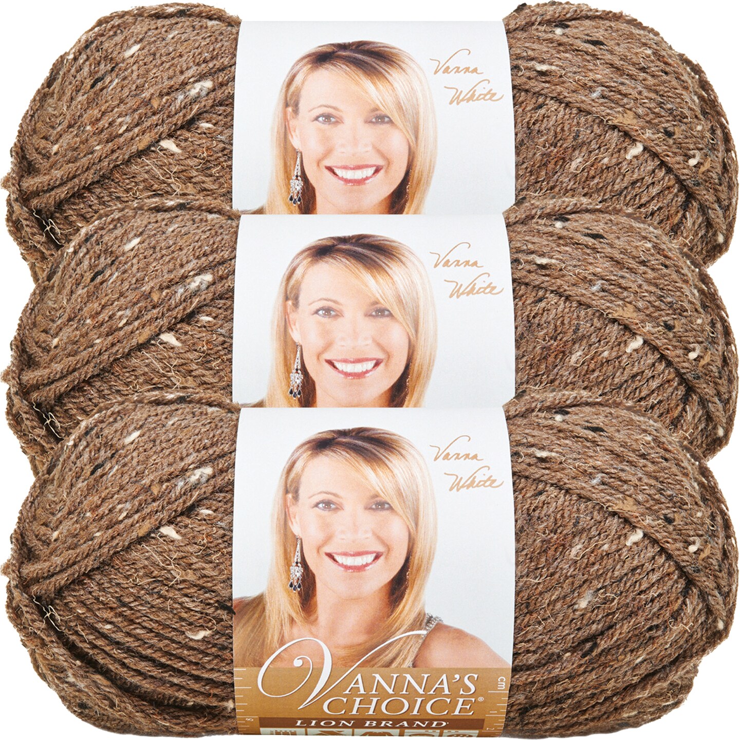 (3 Pack) Lion Brand Vanna&#x27;s Choice Yarn - Barley