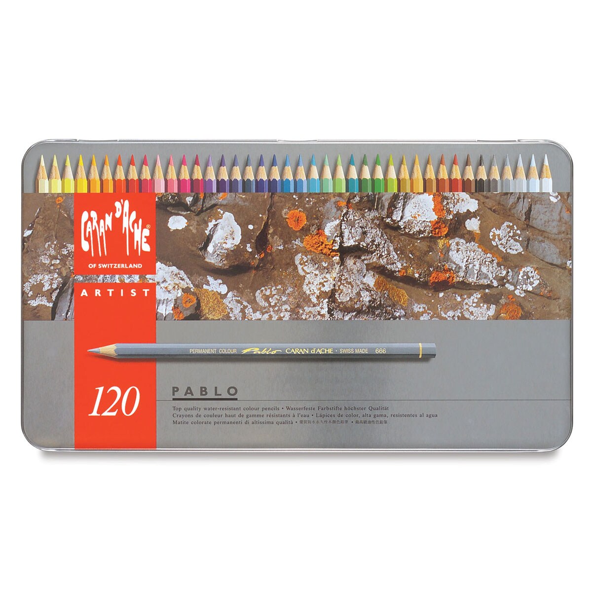 Caran d'Ache Pablo Colored Pencil Set - Set of 120, Assorted Colors