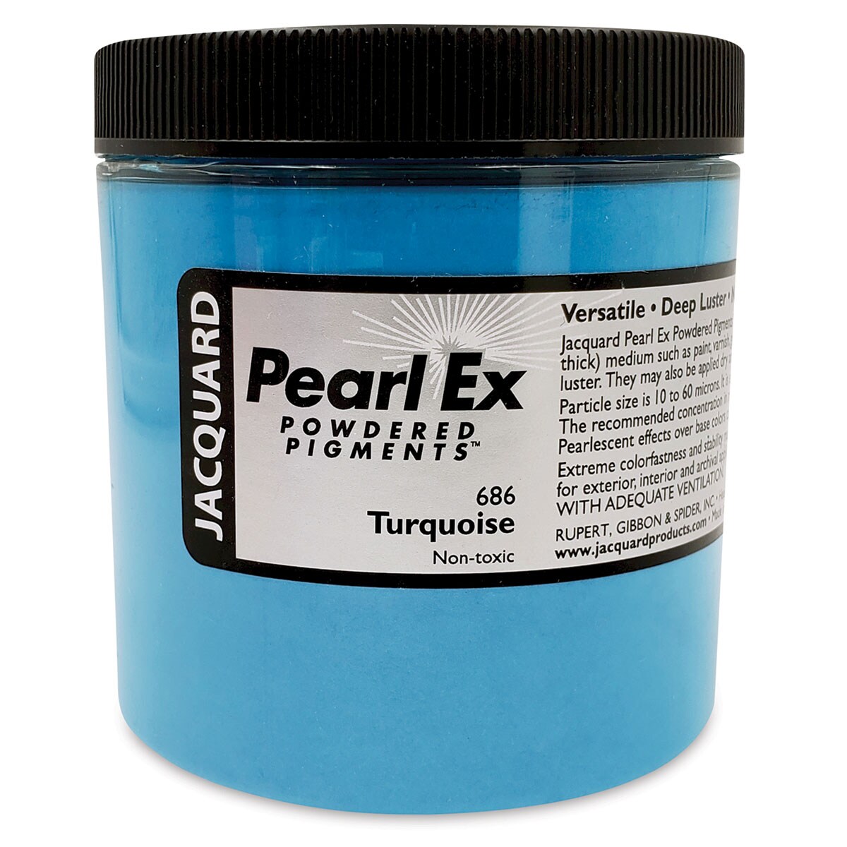 Jacquard Pearl-Ex Pigment - 4 oz, Turquoise, Jar