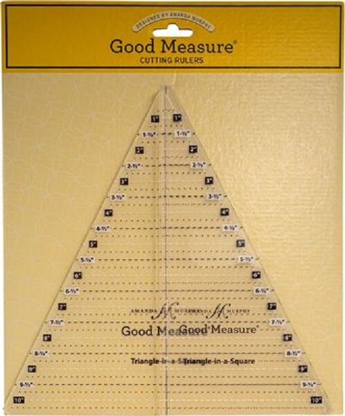 Good Measure - Amanda Murphy - Cutting Ruler - Triangle in a Square - Set of 2
