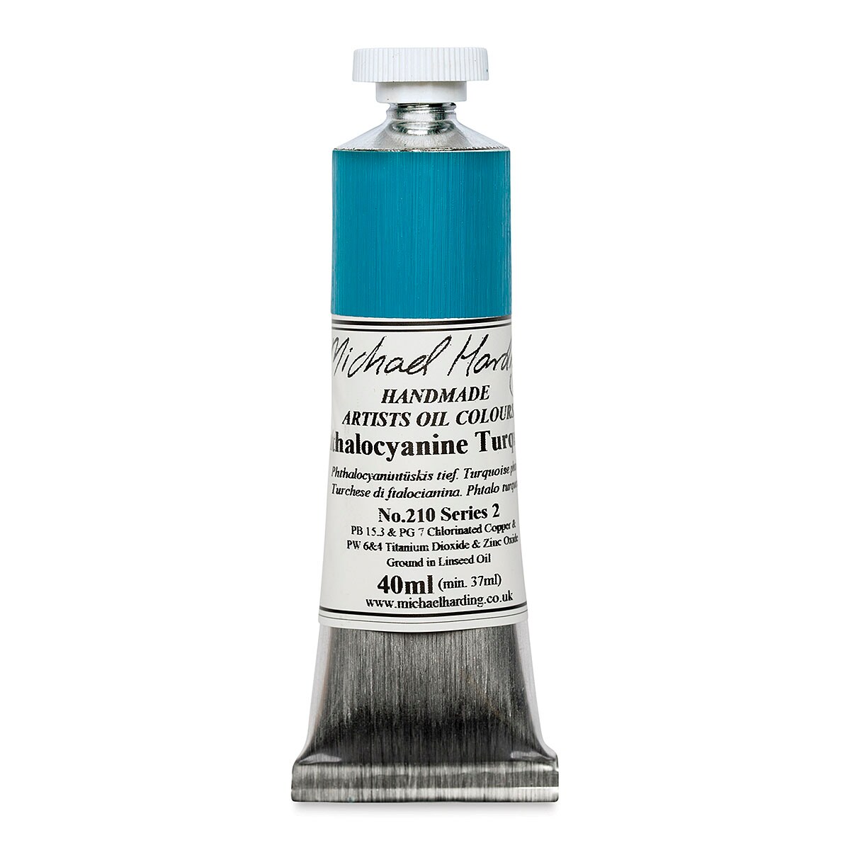 Michael Harding Artists Oil Color - Phthalo Turquoise, 40 ml tube