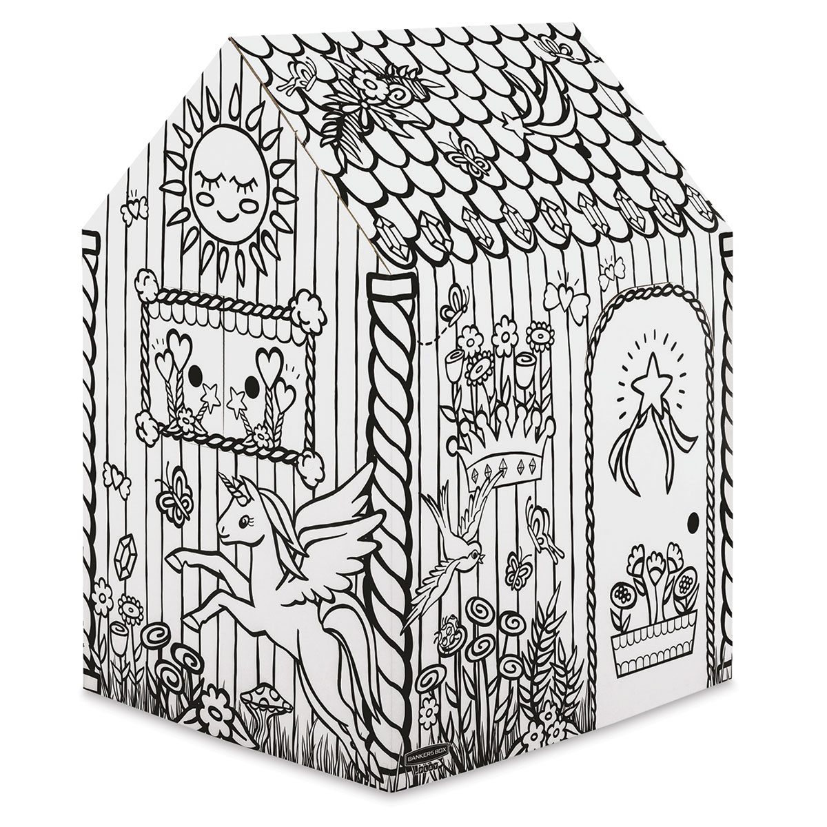 Bankers Box Cardboard Playhouse - Unicorn