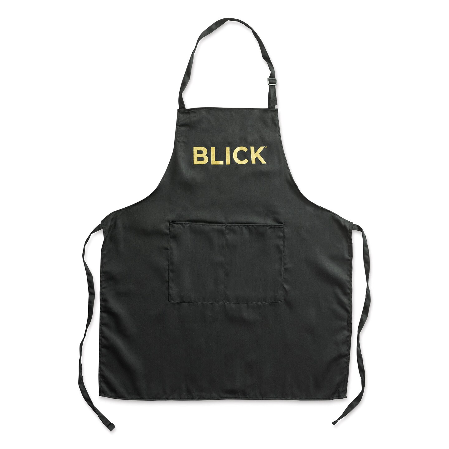 Blick Classic Black Apron with Logo - 31&#x22; L x 27&#x22; W