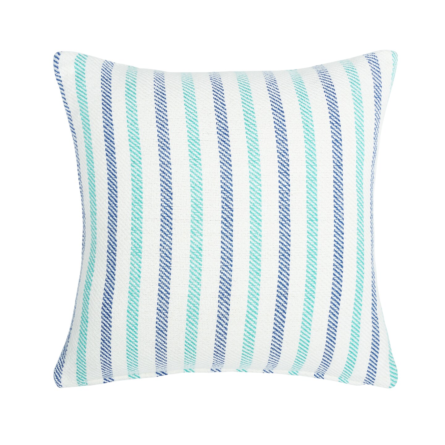 18&#x22; x 18&#x22; Lakeview Stripe Woven Throw Pillow