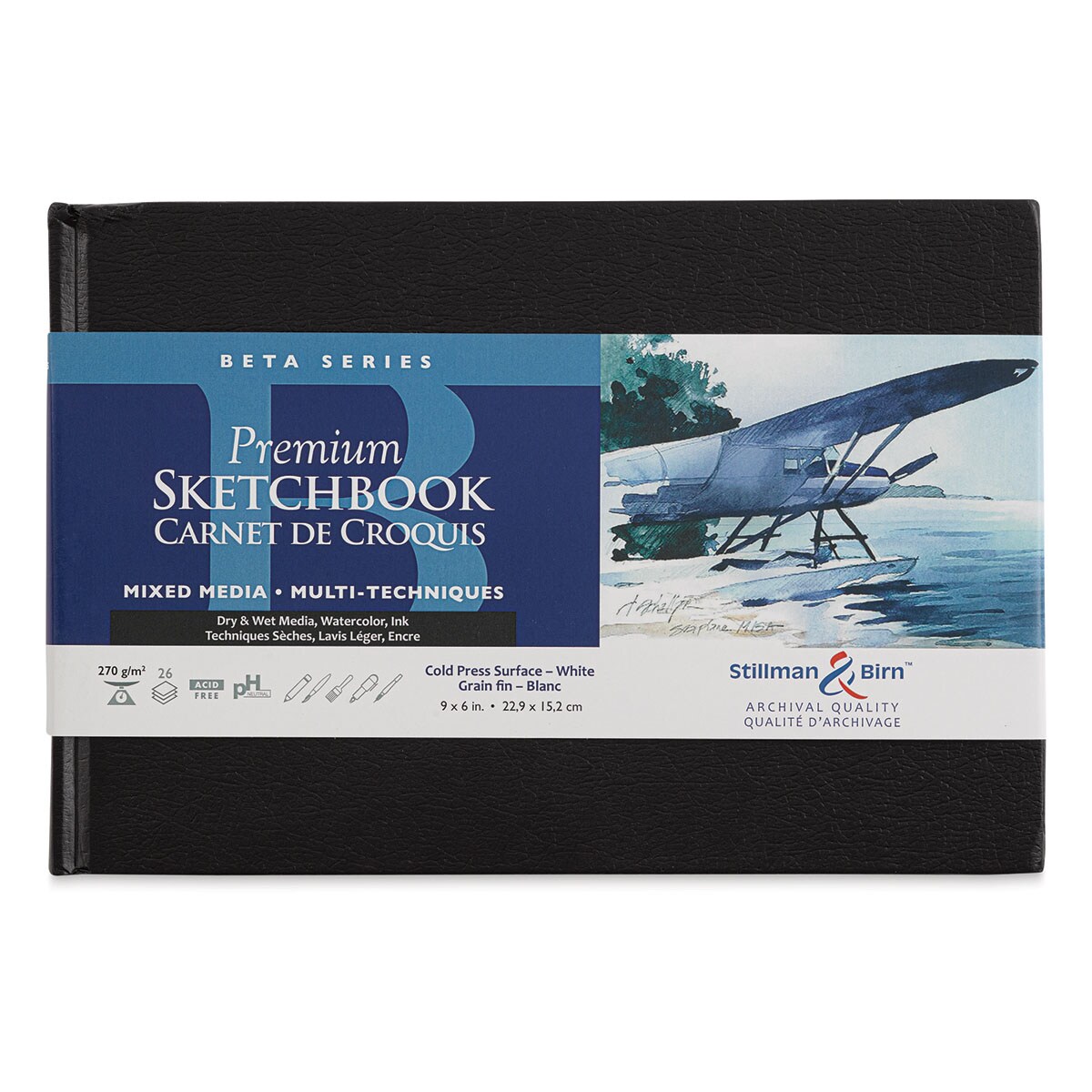 Stillman &#x26; Birn Beta Series Sketchbook - 6&#x22; x 9&#x22;, Hardbound, 26 Sheets