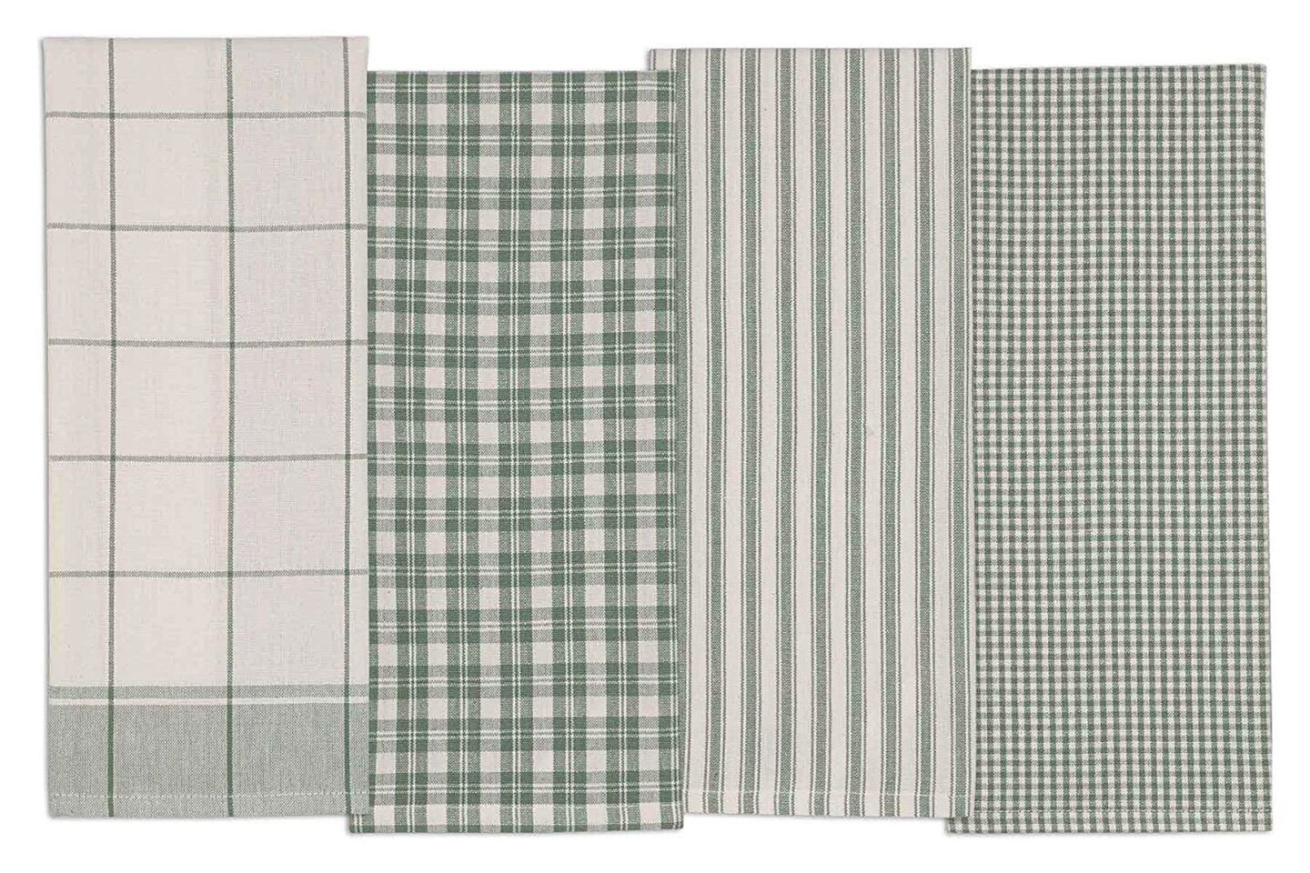 DII Assorted Sage Classic Dishtowel (Set of 4)