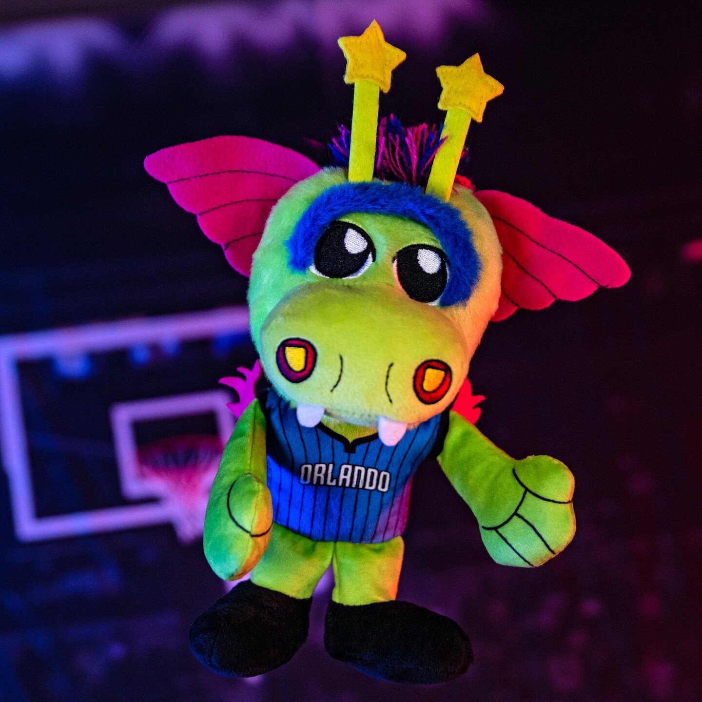 Bleacher Creatures Orlando Magic Stuff The Magic Dragon Mascot 8&#x22; Kuricha Sitting Plush