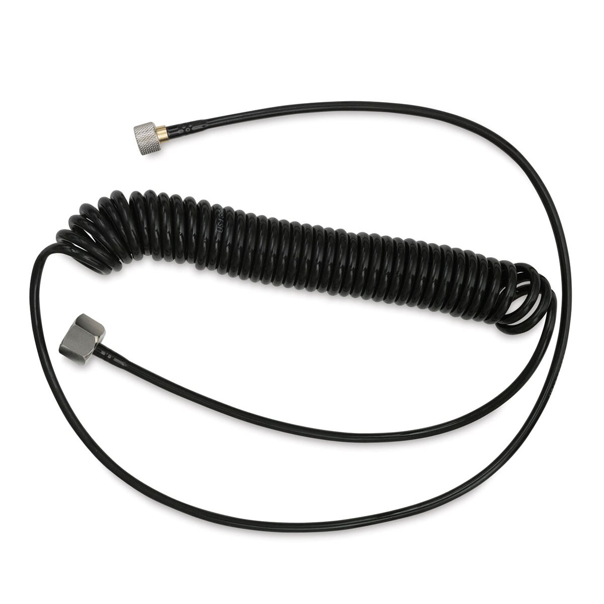 Iwata Airbrush Air Hose - Coiled Cobra Hose, 10 ft, 1/8" and 1/4" fittings