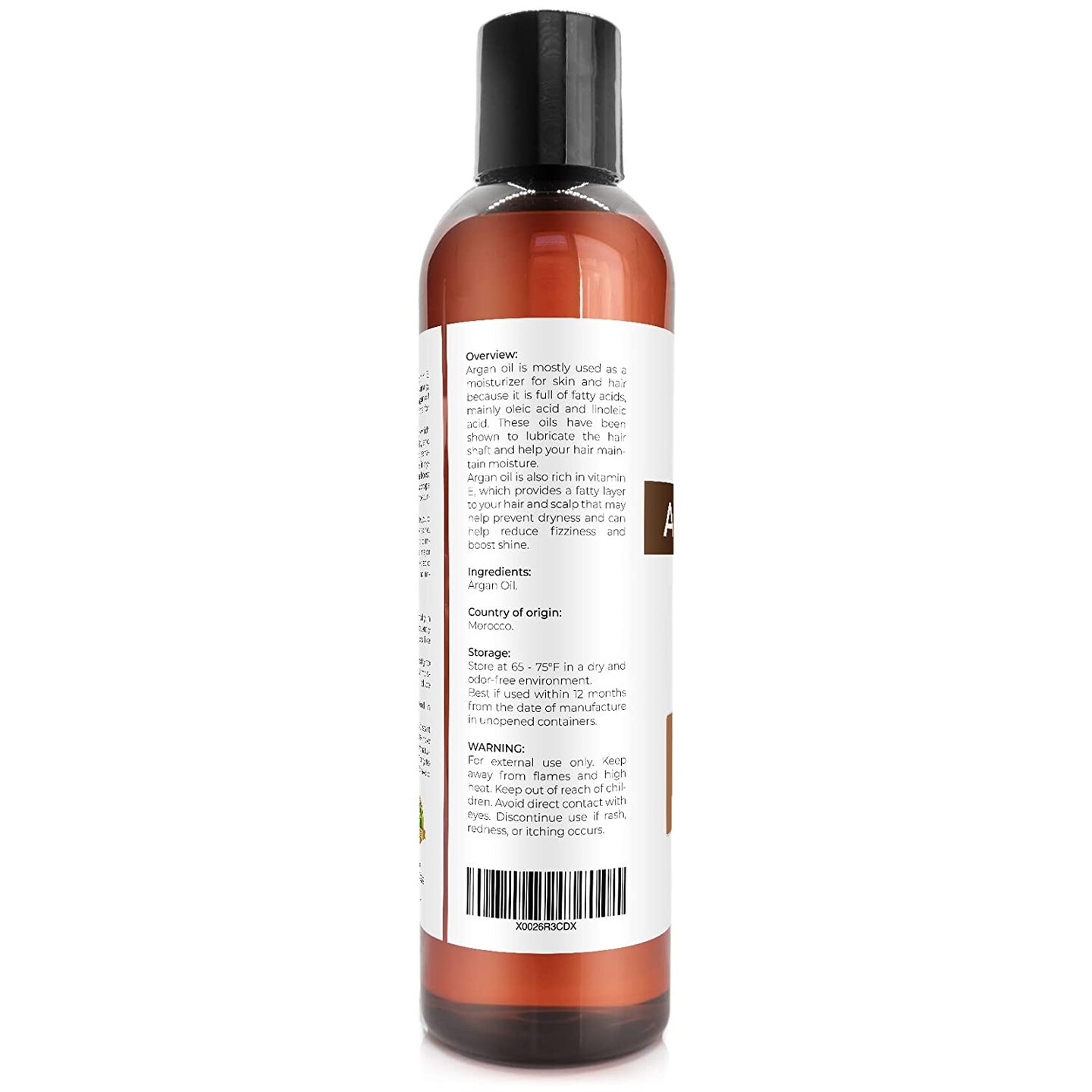 velona Argan Oil - 8 oz | Morocco Oil | Stimulate Hair Growth, Skin, Body and Face Care | Nails Protector | Unrefined, Cold Pressed | Cap Kit&#x2026;