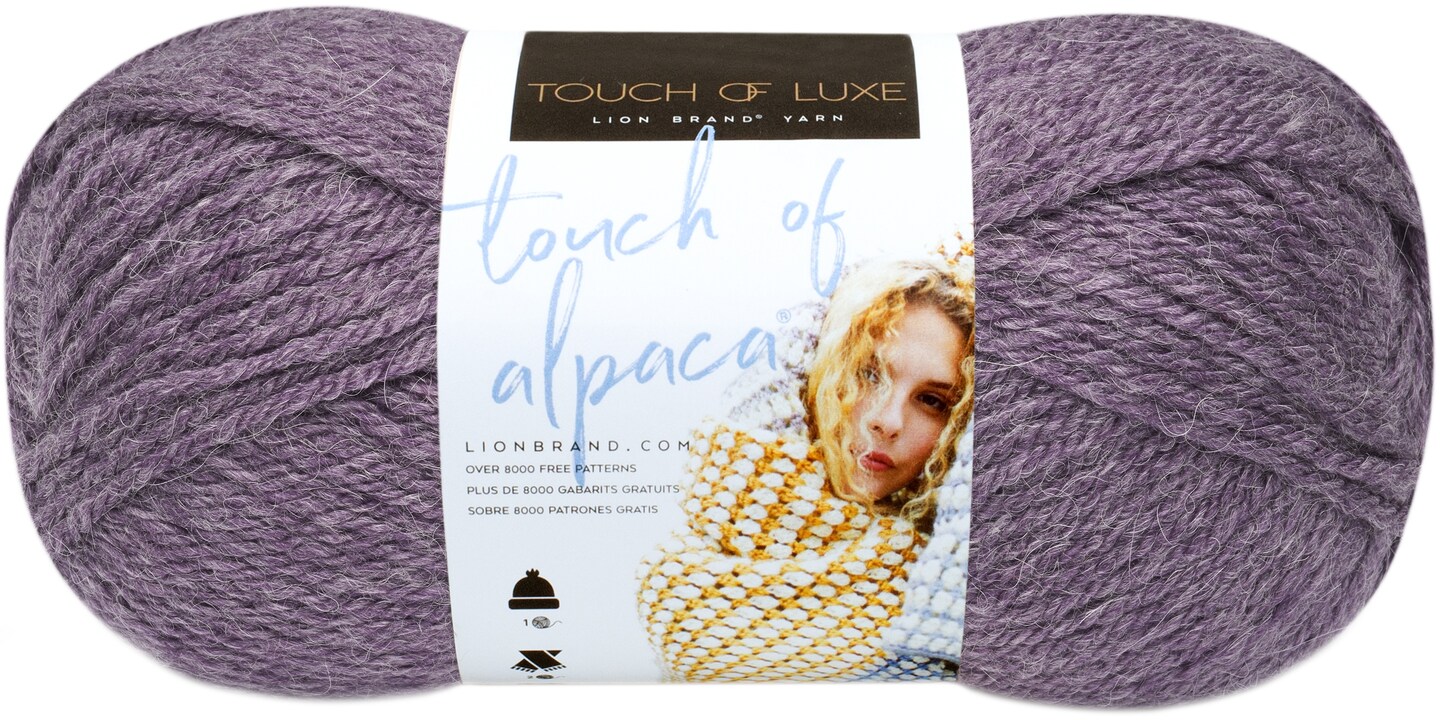 Lion Brand Touch Of Alpaca Yarn-Purple Aster