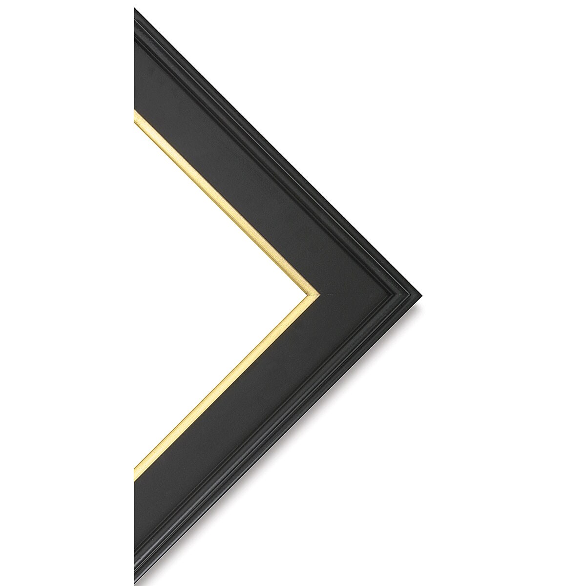 Blick Simplon Frame with Liner - 12&#x22; x 24&#x22; x 5/16&#x22;, Black/Gold