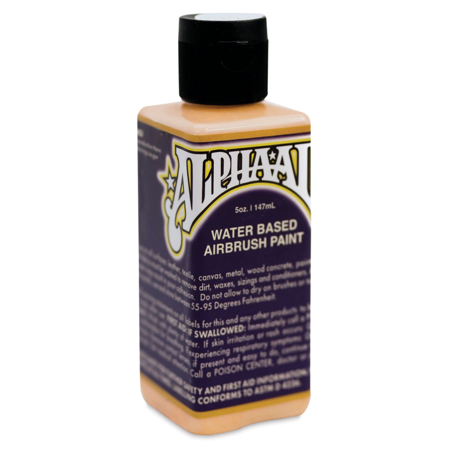 Alpha6 AlphaAir Airbrush Ready Paint - Orange Sherbet, 5 oz, Bottle