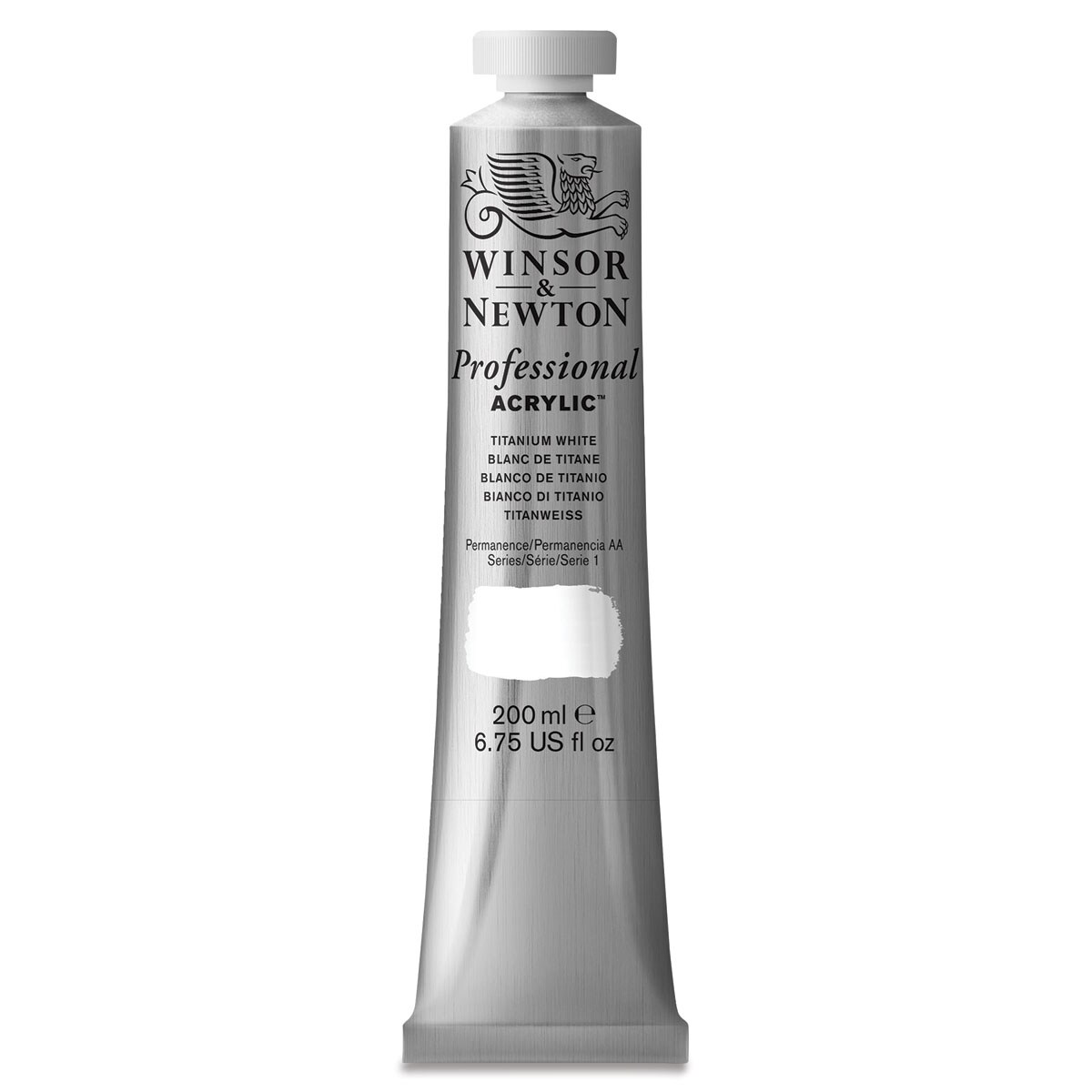 Winsor & Newton Professional Acrylics - Titanium White, 200 ml tube
