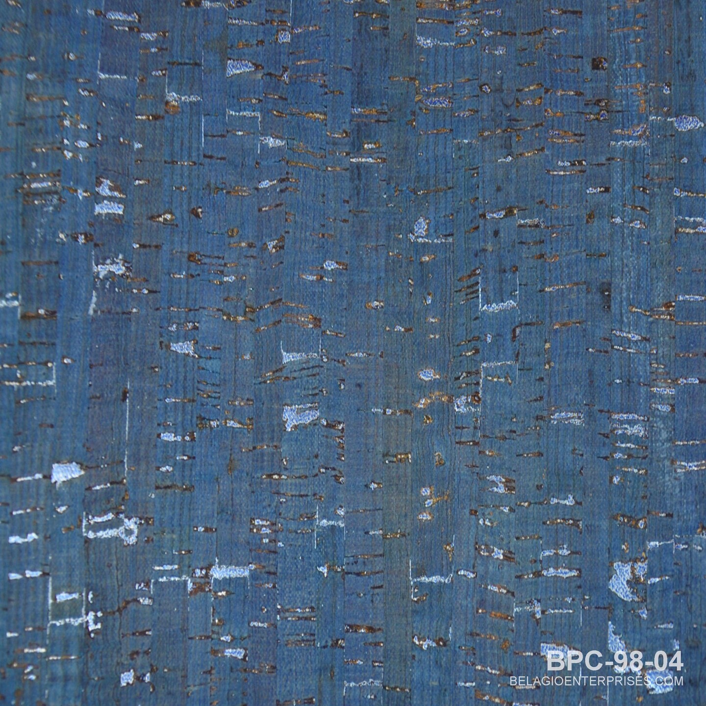 Belagio Cork Fabric, 25&#x22; Wide, Solids, Blue, 15-Yard Bolt