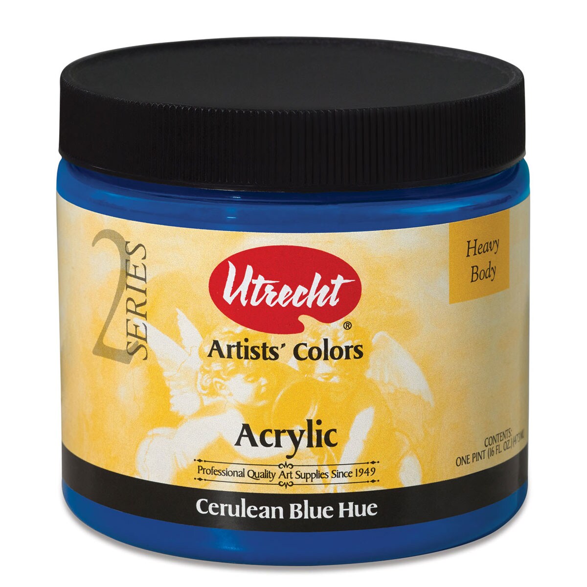 Utrecht Artists' Acrylic Paint Cerulean Blue Hue, Pint Michaels