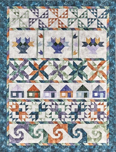 Pattern- No Place like Home-7 Patterns  71&#x22;X94&#x22; by McKenna Ryan for Pineneedles