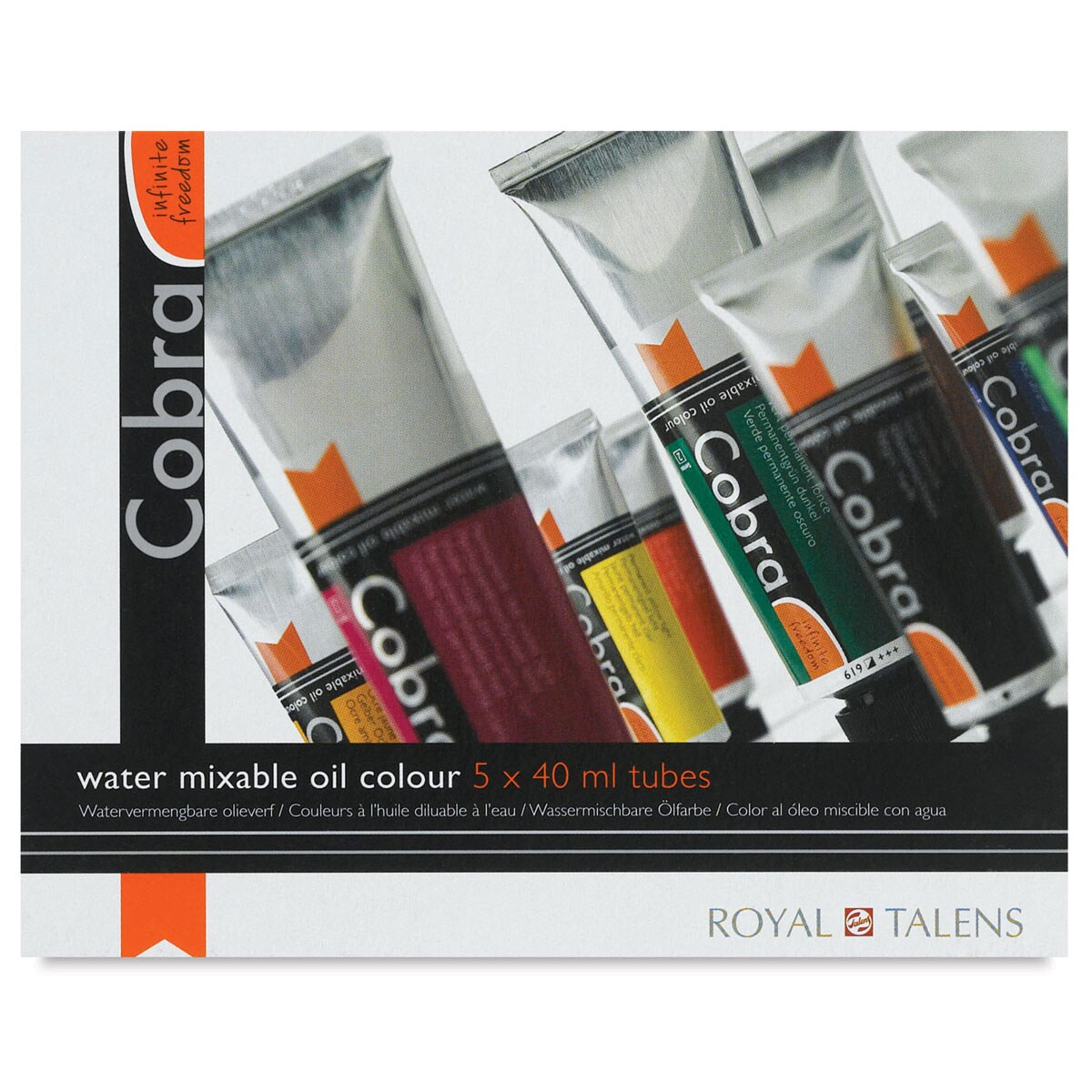 Cobra Artist Water Mixable Oil Paint - Set of 5, Starter, 40 ml tubes