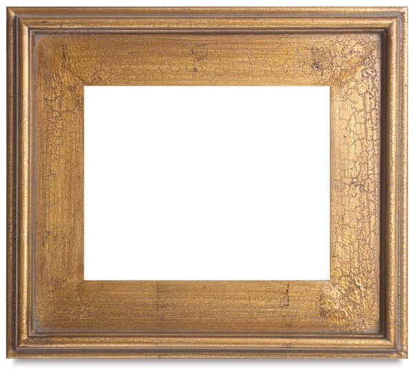 Blick Simplon Frame, 3-1/4&#x201D;-8&#x201D; x 10&#x201D; x &#xBD;&#x201D;, Gold Leaf Crackle