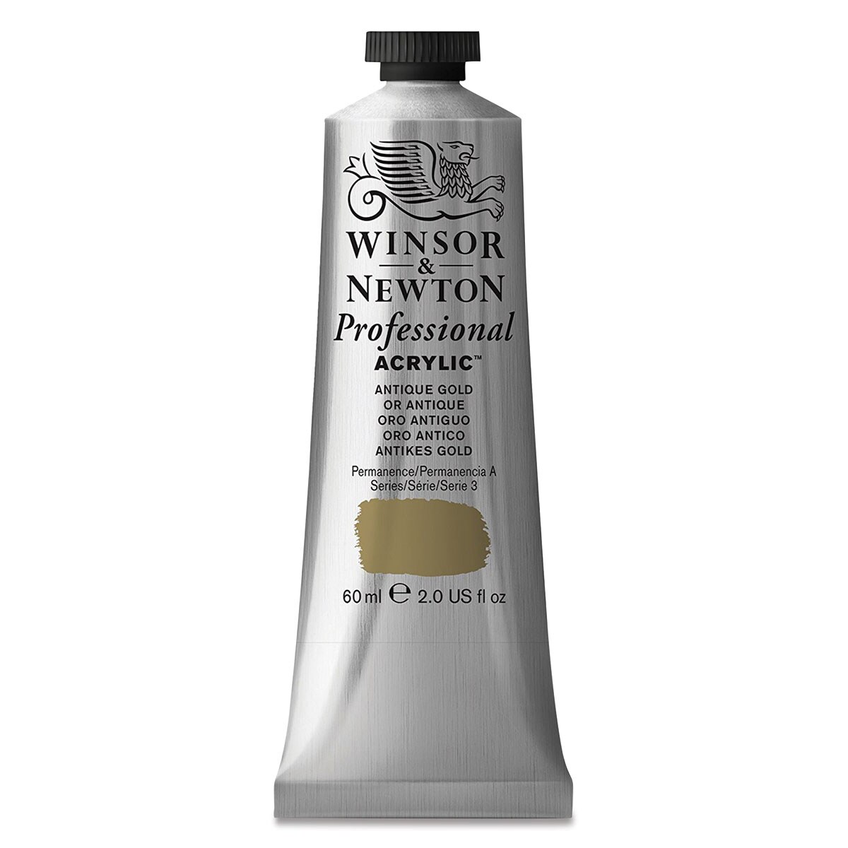 Winsor &#x26; Newton Professional Acrylics - Antique Gold, 60 ml tube