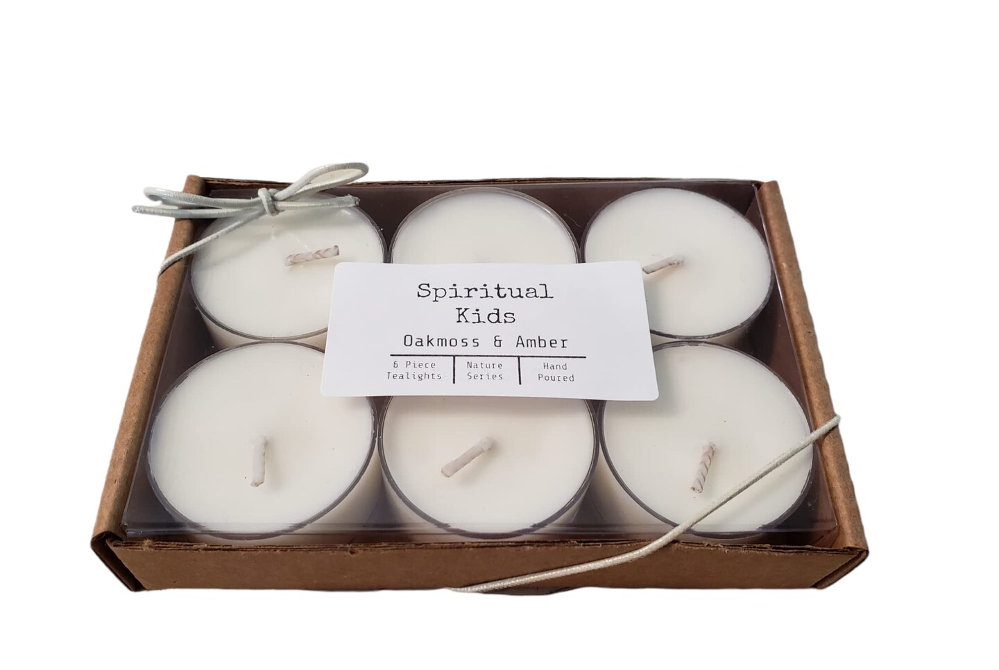 Oakmoss & Amber Soy Tealights 6 Count HandMade with Fragrant & Essential Oils