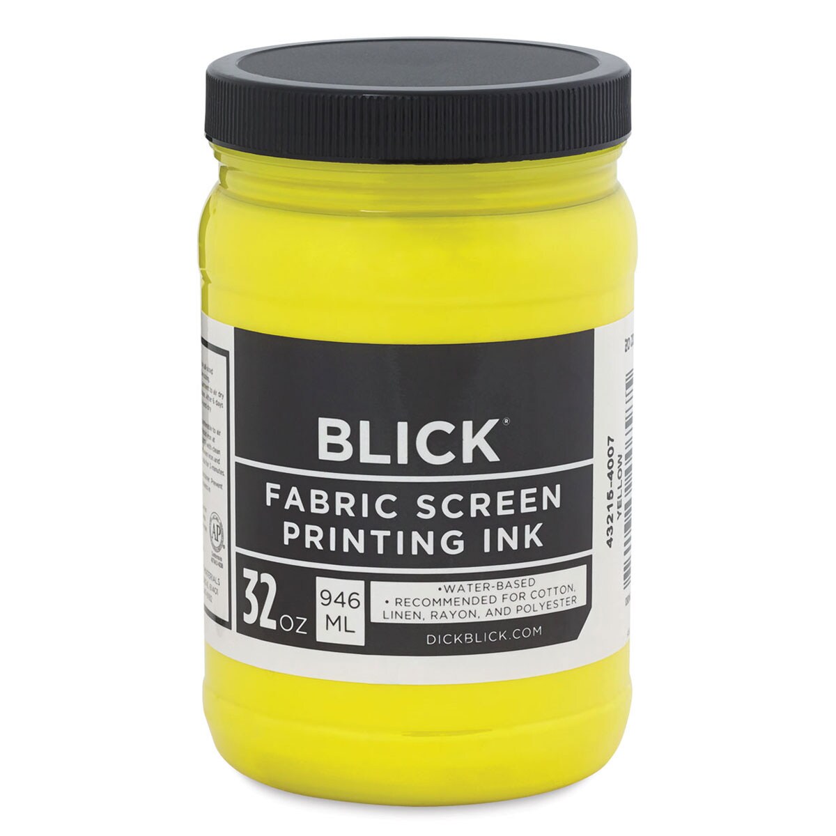 Blick WaterBase Acrylic Textile Screen Printing Ink Yellow, Quart Michaels