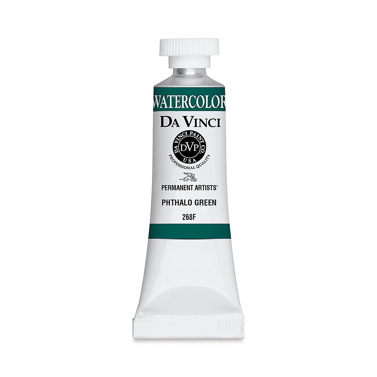 Da Vinci Artists&#x27; Permanent Watercolor - Phthalo Green, 15 ml tube
