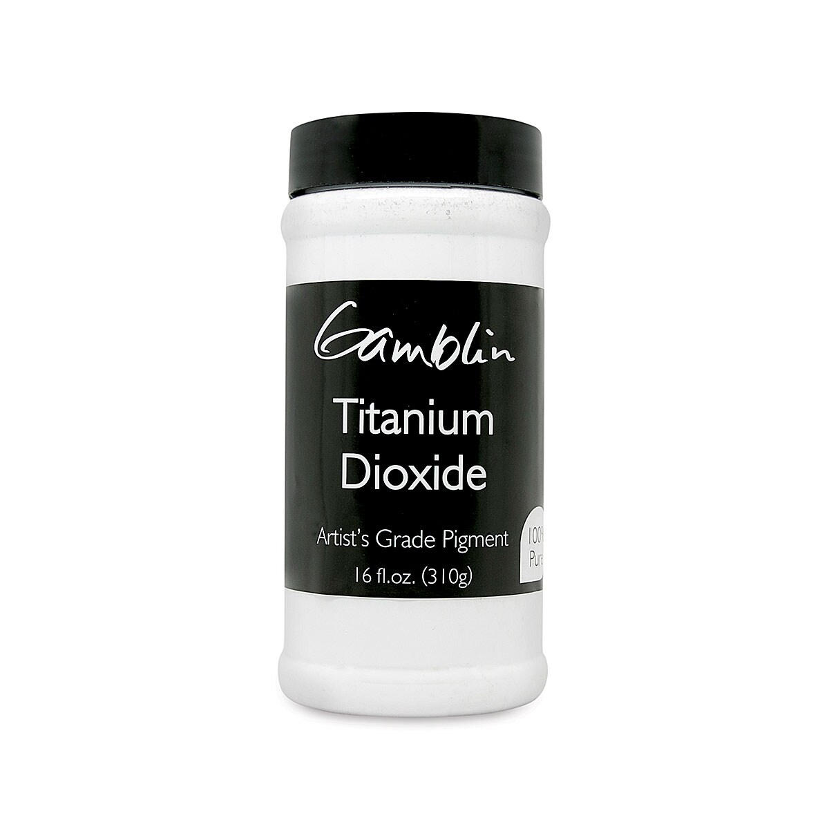 Gamblin Artist&#x27;s Grade Pigment - Titanium White Dioxide, 16 oz jar