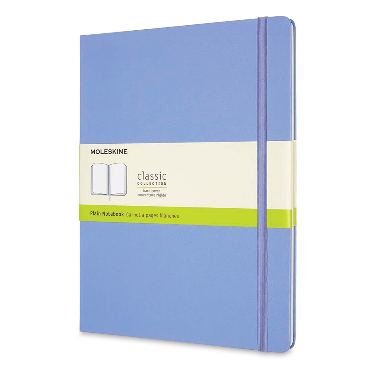 Moleskine Classic Hardcover Notebook Hydrangea, Blank, 93/4" x 71/2