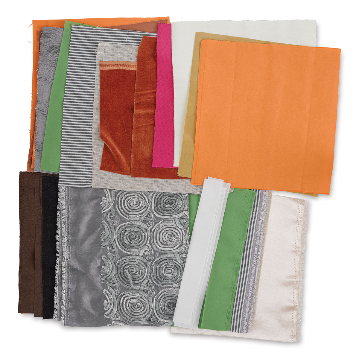 Hygloss Fabric Squares - 12&#x22; x 12&#x22;, Assorted Colors, Package of 36