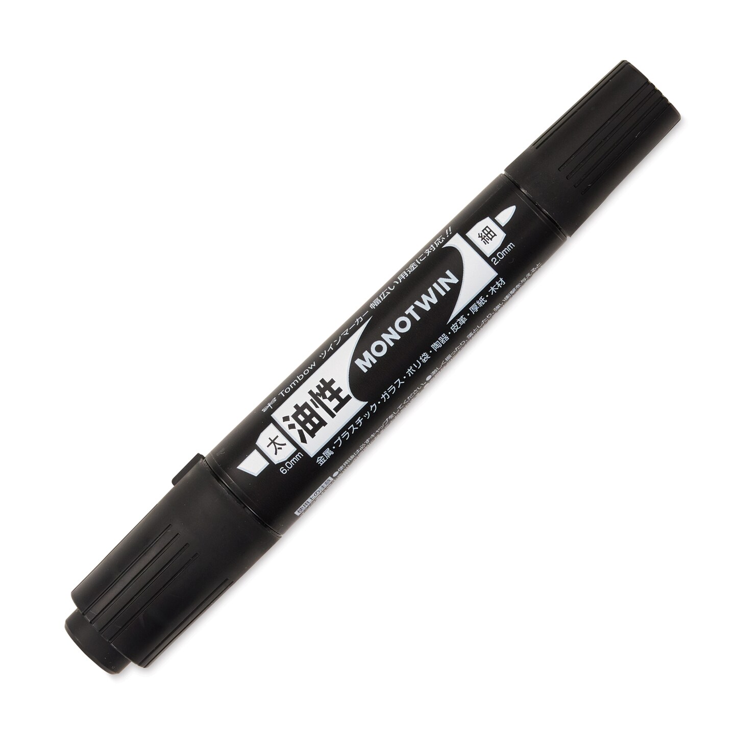 Tombow Mono Twin Permanent Marker - Black, Bold Tip