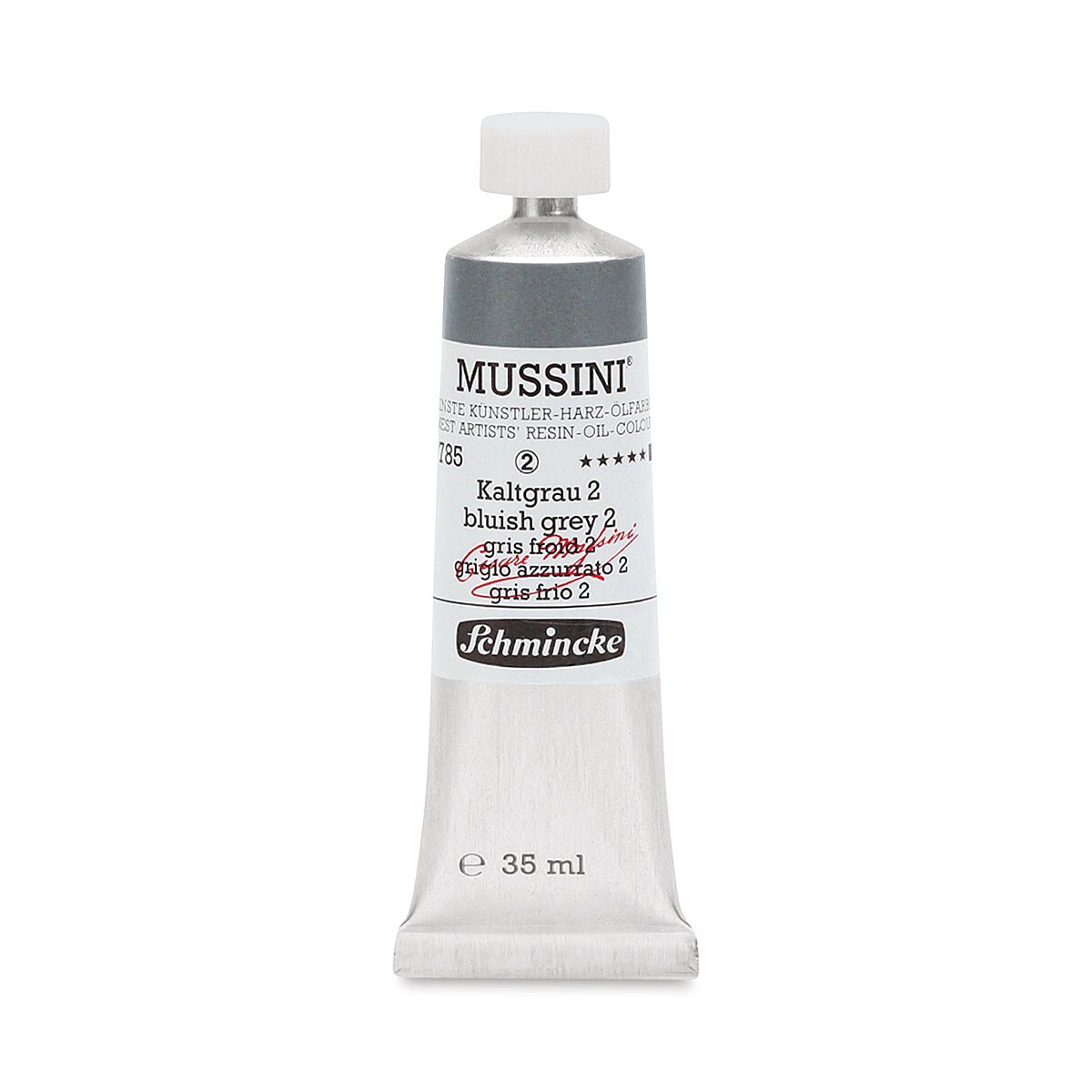 Schmincke Mussini Oil Color - Bluish Gray 2, 35 ml tube