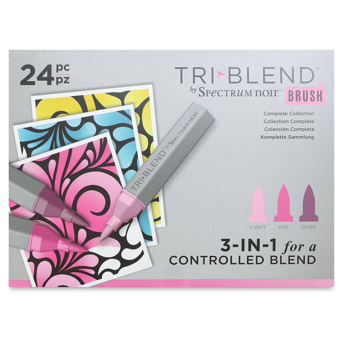 Spectrum Noir Triblend Brush Markers - Set of 24