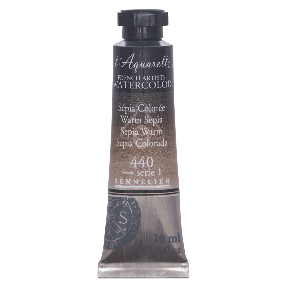 Sennelier French Artists&#x27; Watercolor - Warm Sepia, 10 ml Tube