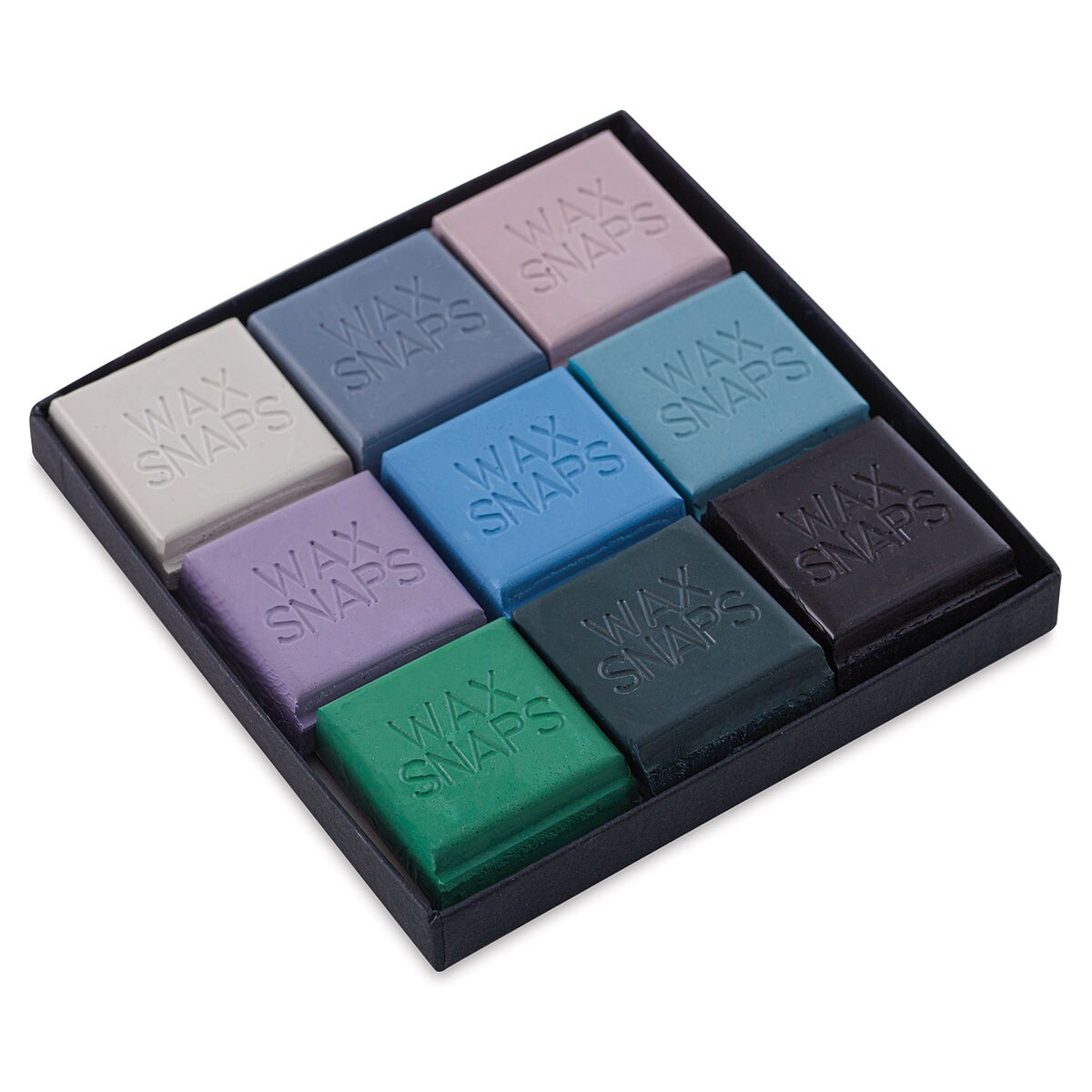 Enkaustikos Wax Snaps Encaustic Paints - Set of 9, The Power of Gray, 13 ml