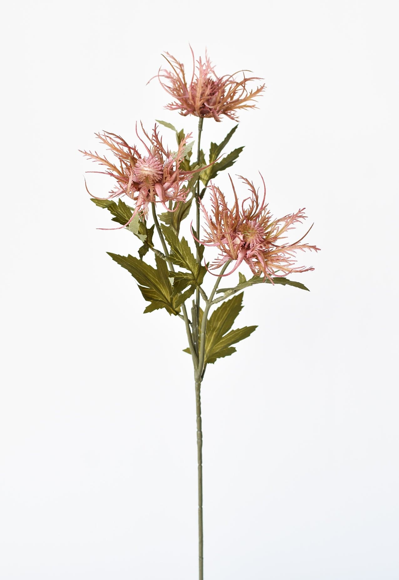 27&#x22; Faux Mauve Wildflower Thistle Stem