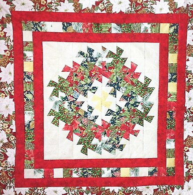 Wreath and Garland Quilt Pattern Using Strips -From: Phoebe Moon ...