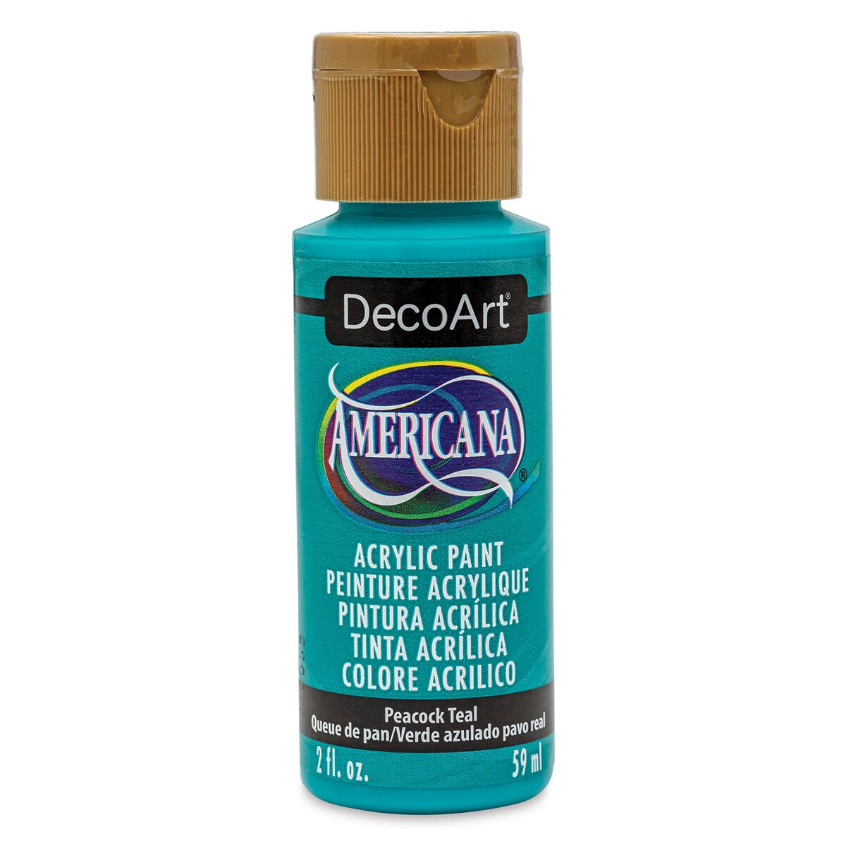 DecoArt Americana Acrylic Paint - Peacock Teal, 2 oz