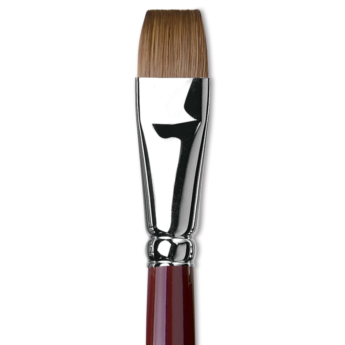 Da Vinci Kolinsky Red Oil Sable Brush - Bright, Long Handle, Size 16