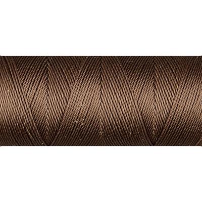 C-Lon Micro Bead Cord (Tex 70), Medium Brown - 0.12mm, 100 Yard Spool