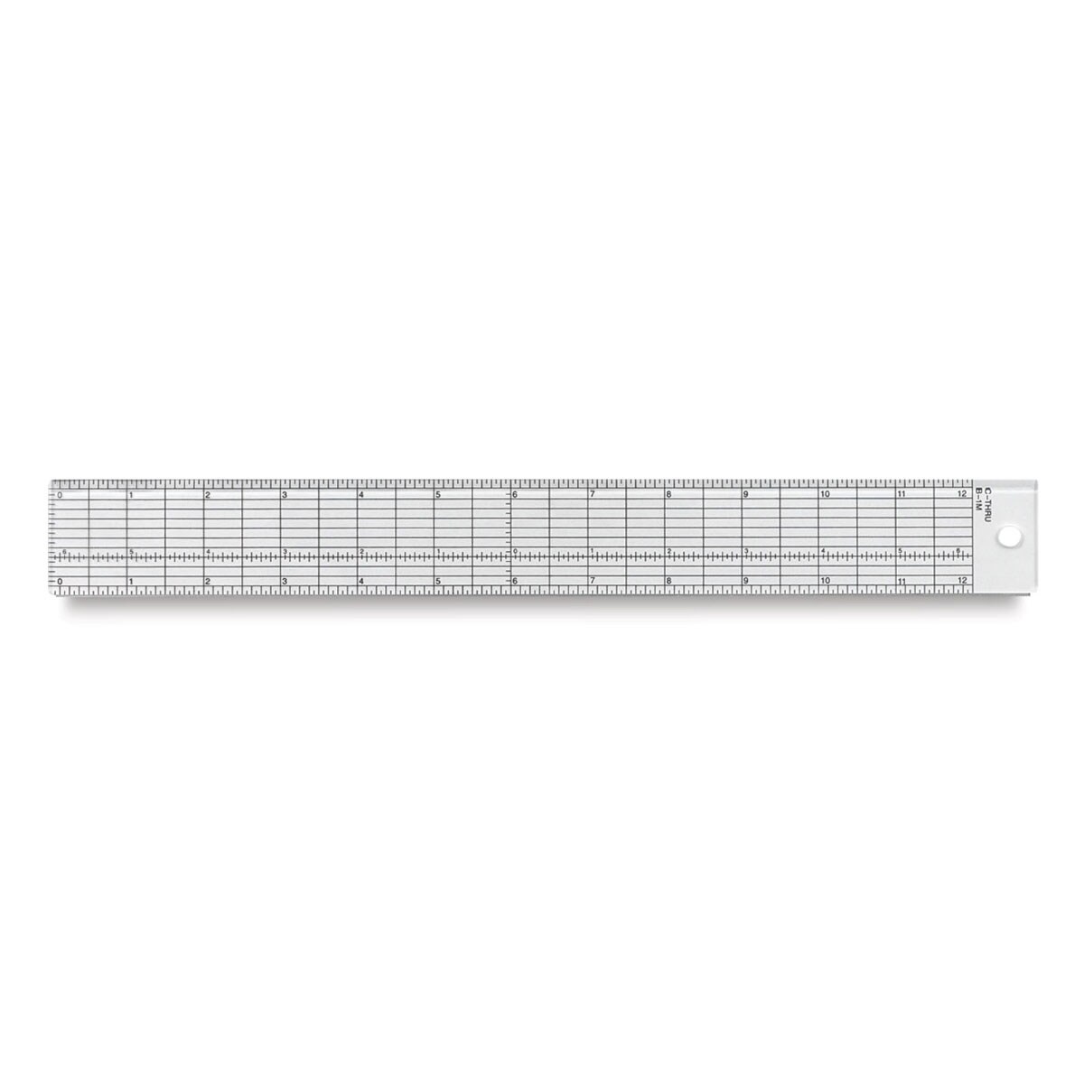Westcott Grid Ruler - 12&#x22;, Clear Plastic