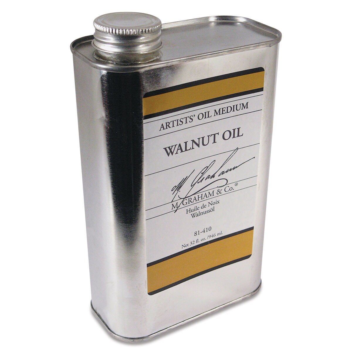 M. Graham Walnut Oil Medium - Walnut Oil Medium, 32 oz bottle