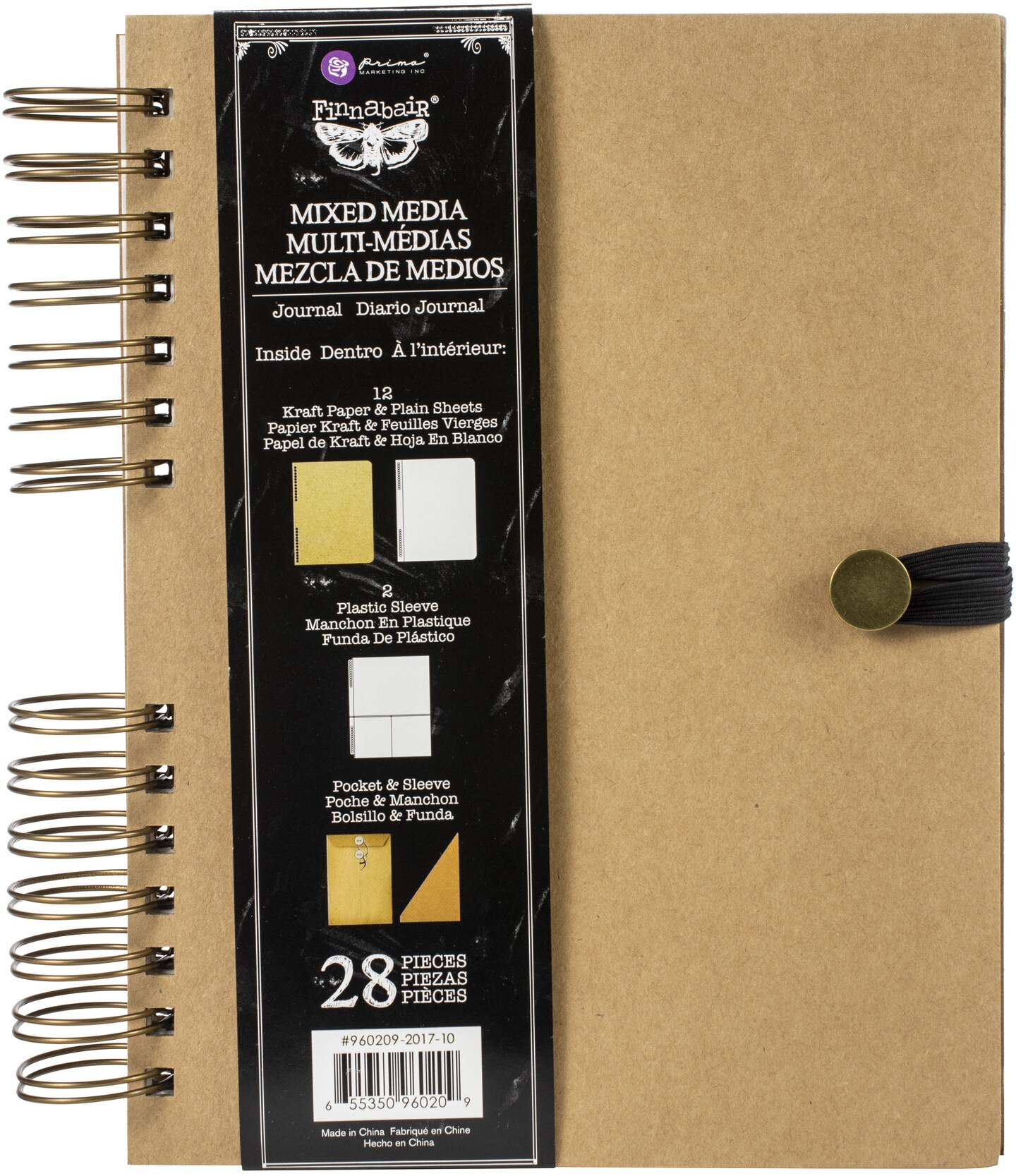 Prima Marketing Spiral Bound Mixed Media Art Journal-7.5"X9.5"