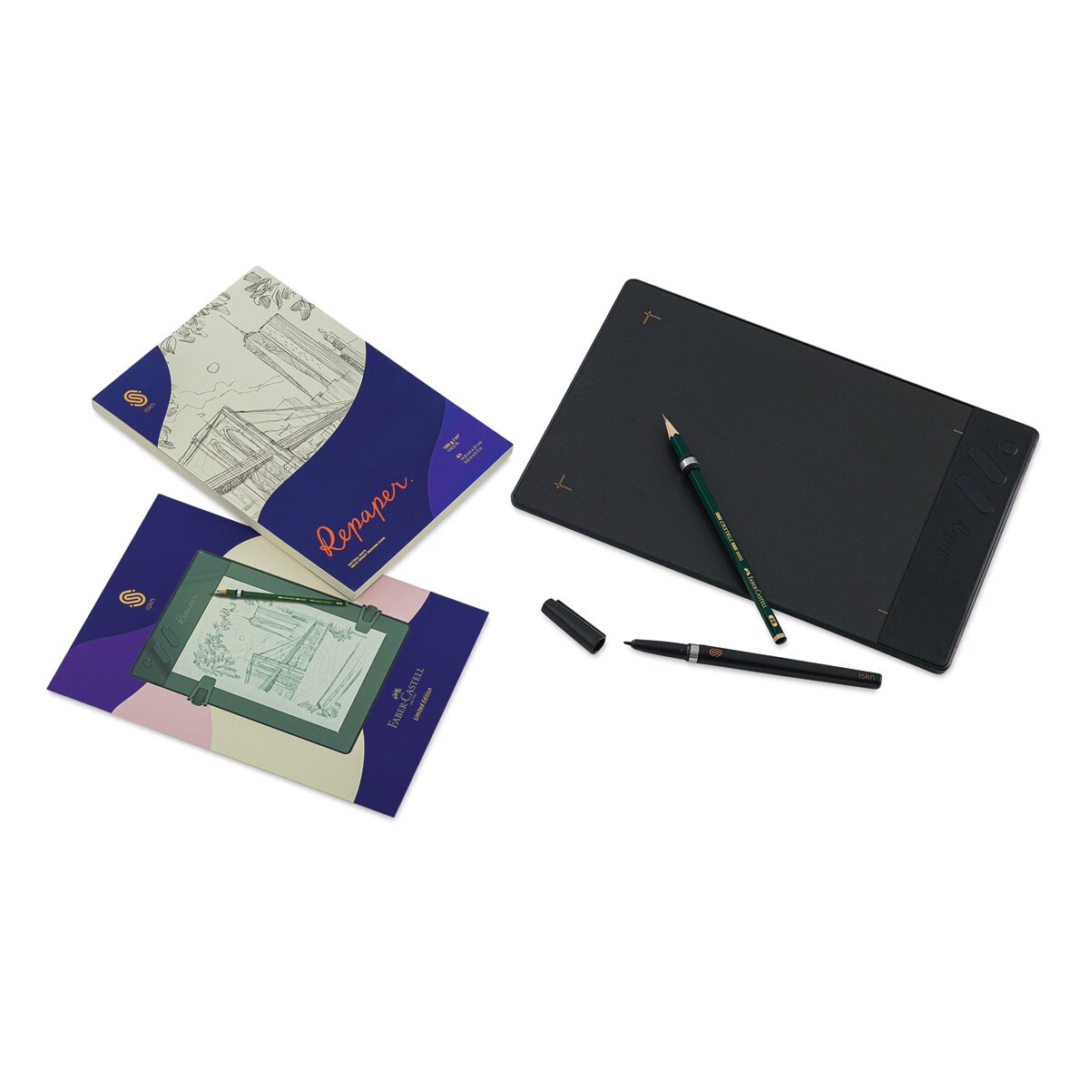 Iskn Repaper Graphic Tablet Faber-Castell Limited Edition - Black