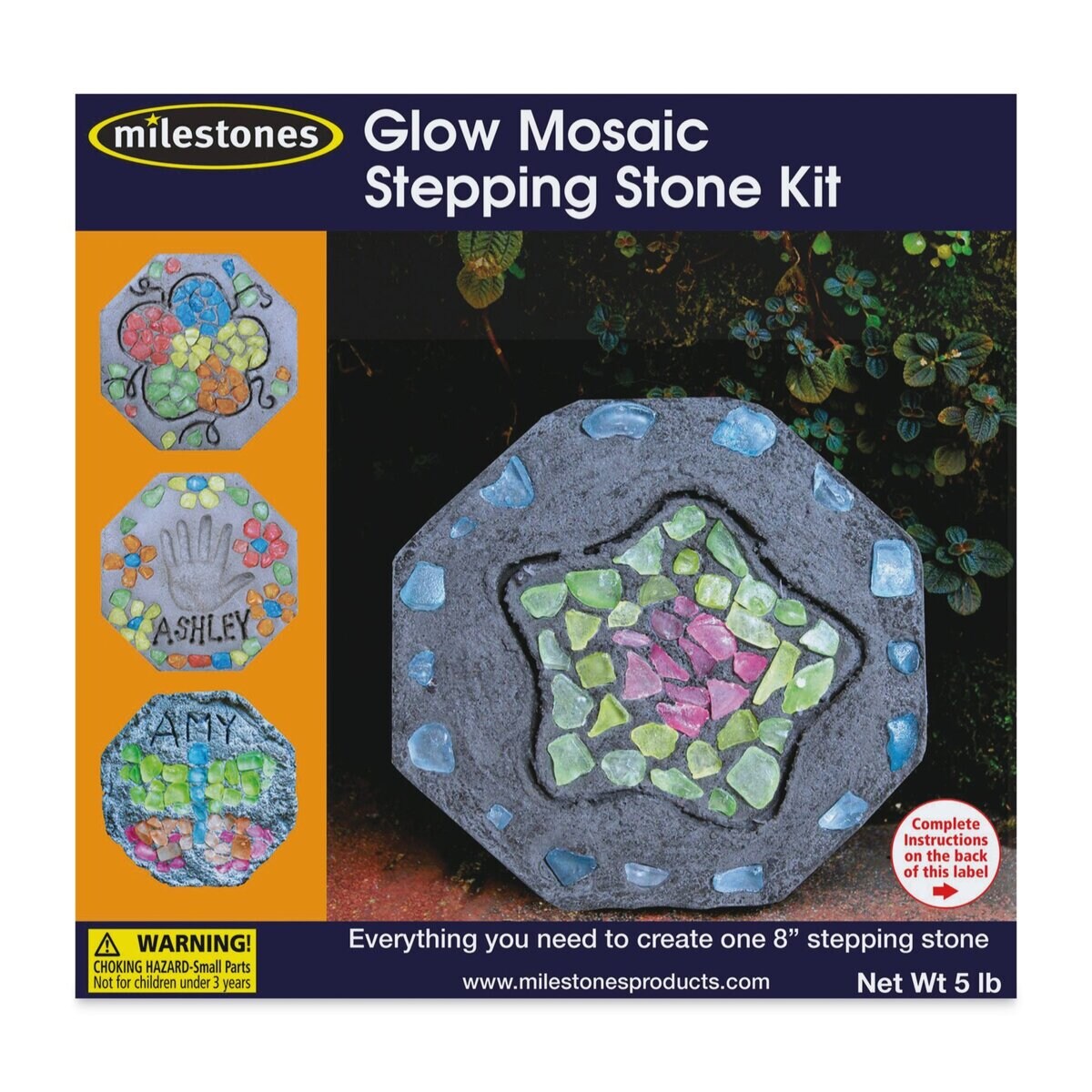 Milestones Mosaic Stepping Stone Kit - Glow