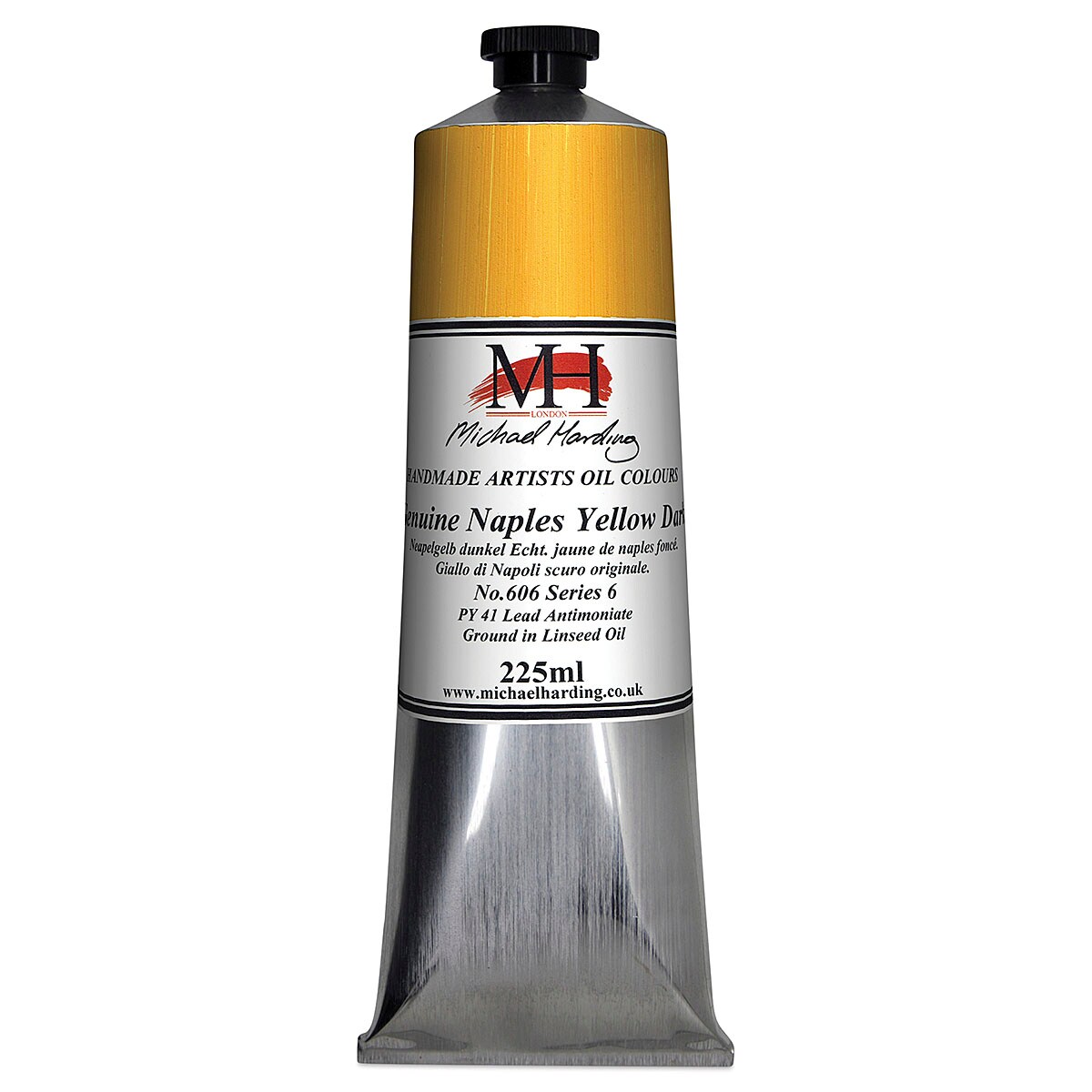 Michael Harding Artists Oil Color - Genuine Naples Yellow Dark, 225 ml tube