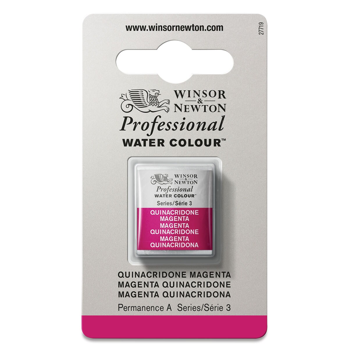Winsor & Newton Professional Watercolor - Quinacridone Magenta, Half Pan