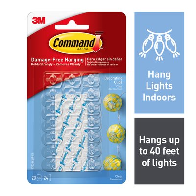 Command™ Clear Decorating Clips - 17026CLR