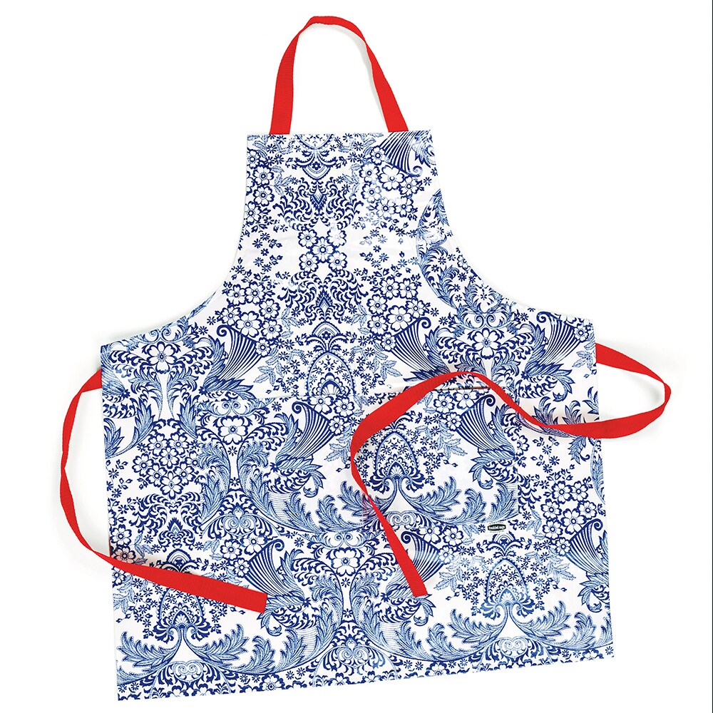 Retro Vinyl Apron Blue Paradise