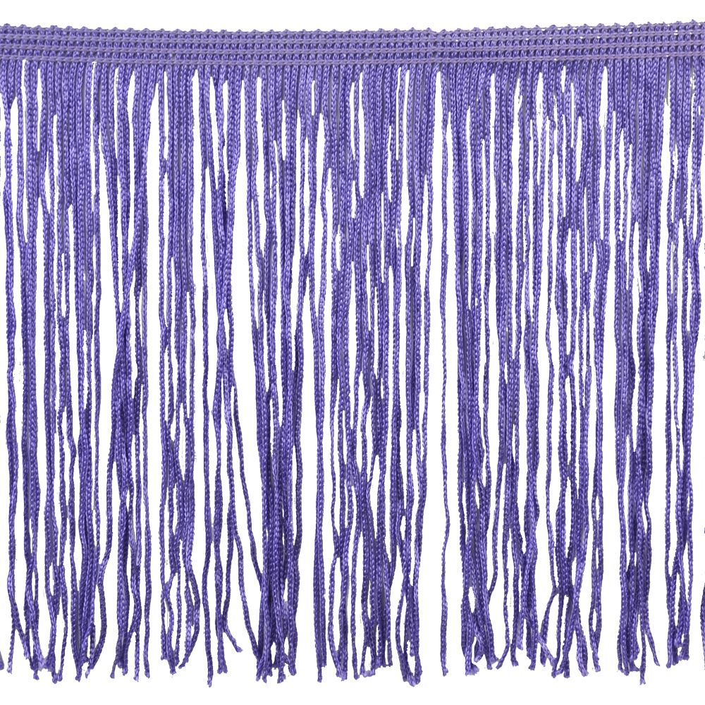 Belagio Chainette Fringe, 6&#x22; Wide, Purple, 10-Yard Bolt