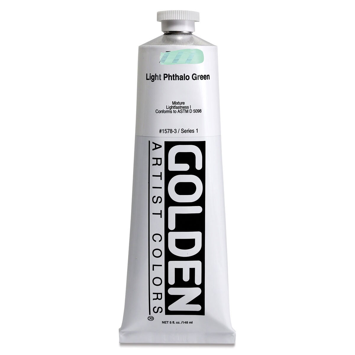 Golden Heavy Body Artist Acrylics - Light Phthalo Green, 5 oz
